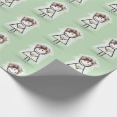 Bruid Stick Meisje In Sneakers Cadeaupapier (Hoek)