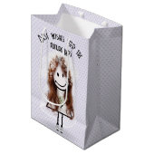 Bruid Stick meisje in sneakers op harten  Medium Cadeauzakje (Voorkant Gekanteld)