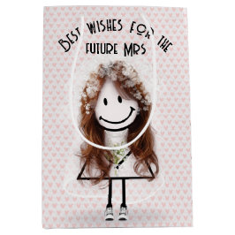 Bruid Stick Meisje in Sneakers op Hartjes  Medium Cadeauzakje