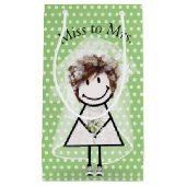 Bruid Stick Meisje In Sneakers Op Stippen  Klein Cadeauzakje (Voorkant)