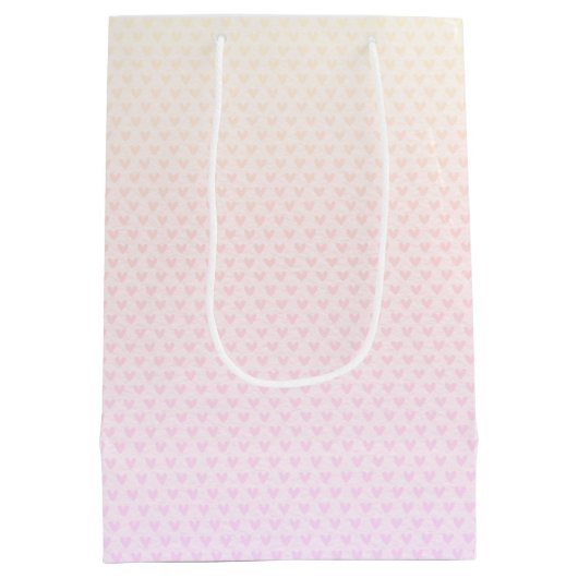 Bruid Stickfiguur Meisje Op Hartjes Medium Cadeauzakje (Achterkant)