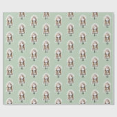 Bruid Stickfiguur met madeliefjesboeket Cadeaupapier (Vlak)