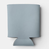 Bruid Stof Blauw Elegant Script Cadeau Bruiloften Blikjeskoeler (Achterkant)