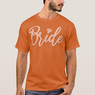 Bruid stoffige roze bruidsdouche vrijgezellenfeest t-shirt
