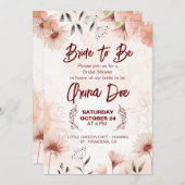 Bruid te worden zegen uitnodiging (Voorkant / Achterkant)