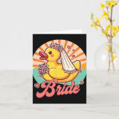 Bruid te zijn Bruids bruiloft Bachelorette Rubber Kaart (Gele Bloem)