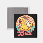 Bruid te zijn Bruids bruiloft Bachelorette Rubber  Magneet (Voorkant / Achterkant)