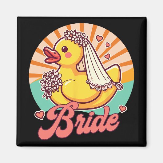 Bruid te zijn Bruids bruiloft Bachelorette Rubber  Magneet (Voorkant)
