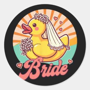 Bruid te zijn Bruids bruiloft Bachelorette Rubber Ronde Sticker