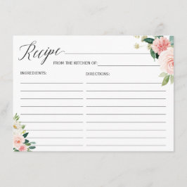 bruid te zijn recept Kaart blush roze bloemen