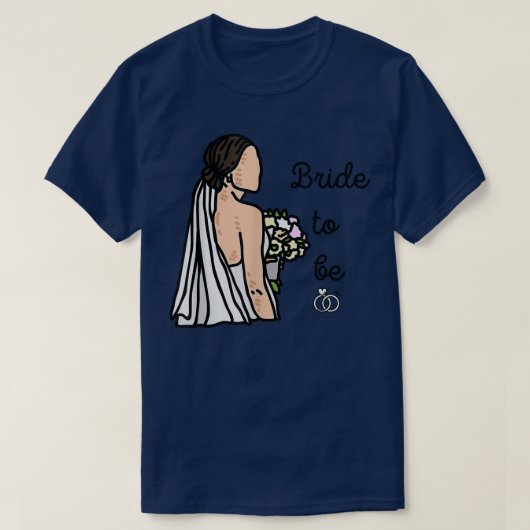 Bruid te zijn  t-shirt (Design voorkant)