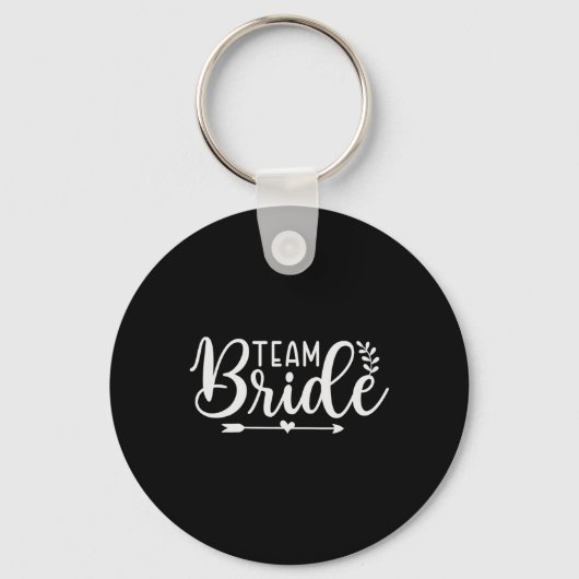 Bruid Team Bachelorette Bruidsmeisje Crew Bruid Sleutelhanger (Voorkant)