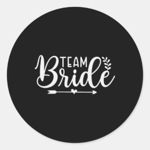 Bruid Team Bachelorette Feest Bruidsmeisje Bemanni Ronde Sticker