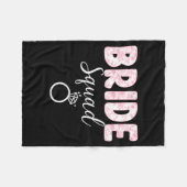 Bruid Team Bachelorette Feest Coquette Strik Fleece Deken (Voorkant (Horizontaal))