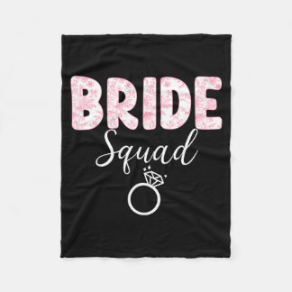 Bruid Team Bachelorette Feest Coquette Strik Fleece Deken