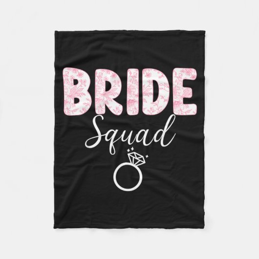 Bruid Team Bachelorette Feest Coquette Strik Fleece Deken (Voorkant)