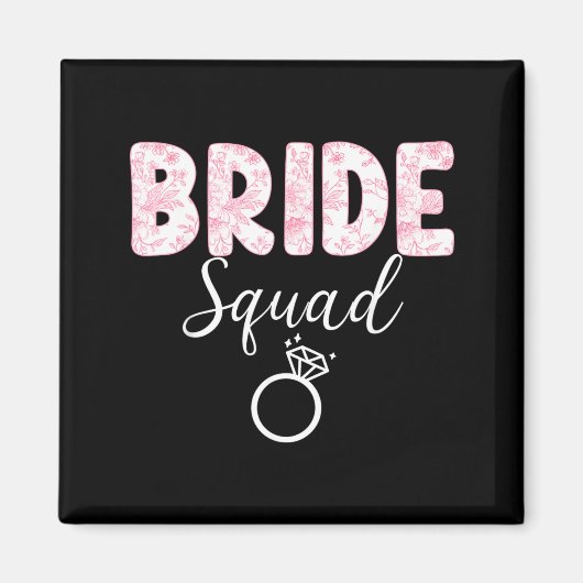 Bruid Team Bachelorette Feest Coquette Strik Magneet (Voorkant)