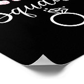 Bruid Team Bachelorette Feest Coquette Strik Poster (Hoek)