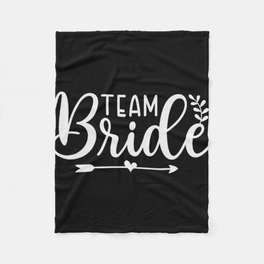 Bruid Team Bachelorette Party Bruidsmeisje Crew Br Fleece Deken (Voorkant)