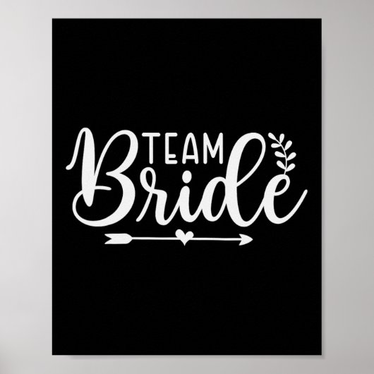 Bruid Team Bachelorette Party Bruidsmeisje Crew Br Poster (Voorkant)