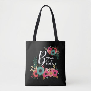 Bruid Team. bruidsmeisje bruiloft cadeau Tote Bag