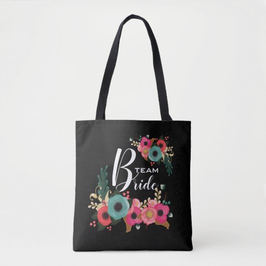 Bruid Team. bruidsmeisje bruiloft cadeau Tote Bag (Voorkant)