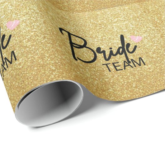 Bruid Team, Bruidsmeisje Party cadeau, Bachelorte Cadeaupapier (Rol Hoek)