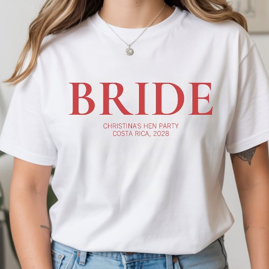Bruid Team T-shirts Persoonlijk Bruiloftsgeschenk