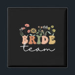 Bruid Team Wedding Bruid Wildflower Bachelorette P Magneet<br><div class="desc">Bruid Team Wedding Bruid Wildflower Bachelorette Party T - shirts</div>
