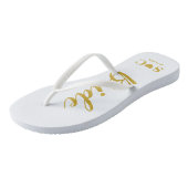 Bruid Teenslippers voor bruiloft, Bachelorette | G (Schuin)