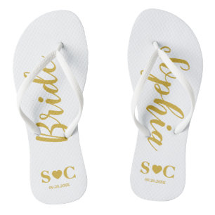 Bruid Teenslippers voor bruiloft, Bachelorette   G