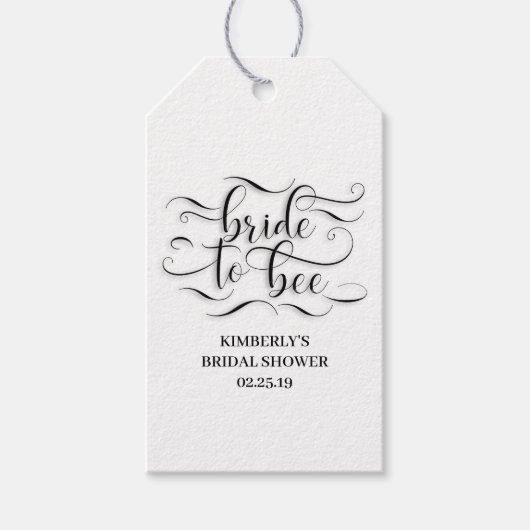 Bruid Tegen Bruiloft Bridal Shower Cadeaulabel (Voorkant)