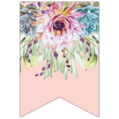 Bruid Tegen Bruiloft Succulente Bruiloftsfeest Vla Vlaggetjes (Eerste vlag)