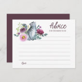 Bruid Tegen De Trouwdatum Krijgt Gekatten Advieska Advieskaart (Voorkant / Achterkant)