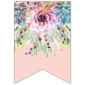 Bruid Tegen Succulente Bruiloft Feest Slagboom Vla Vlaggetjes (Tweede vlag)