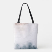 Bruid to Be Alcohol Ink Blush Blue Modern Wedding Tote Bag (Achterkant)