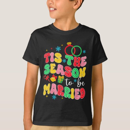 Bruid To Be Bachelorette Feest Het Is Het Seizoen  T-shirt (Voorkant)