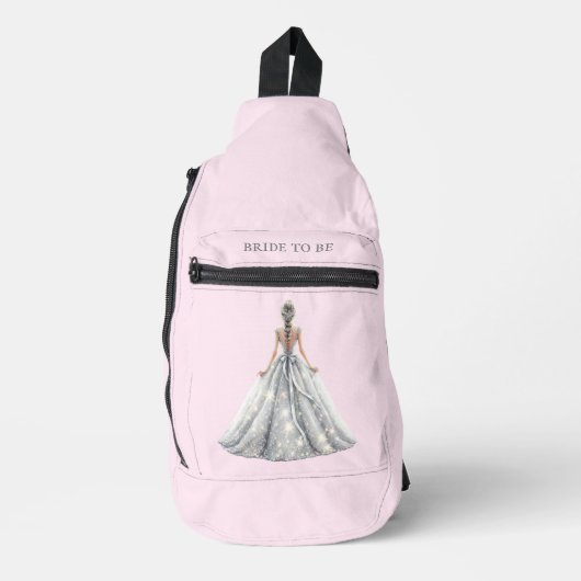 Bruid To Be Blush Roze Trouwdag Accessoiretas Sling Bag (Voorkant)