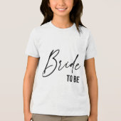 Bruid To Be, Bruids vrijgezellenfeest _1 Tri-Blend Shirt (Voorkant)