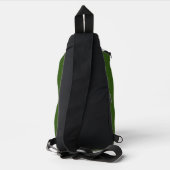 Bruid-to-be Compact Hunter Groen Wit Sling Bag (Achterkant)
