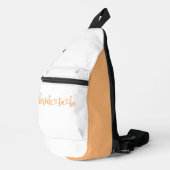 Bruid-to-be Compact Peach White Sling Bag (Rechterhoek)