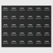 Bruid To Be Moderne Typografie Feest Bruid Cadeaupapier (Vlak)