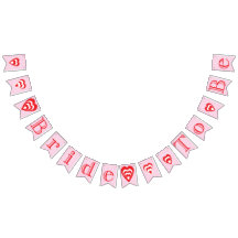 BRUID TO BE, roze en rood Vrijgezellenfeest decora