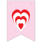 BRUID TO BE, roze en rood Vrijgezellenfeest decora Vlaggetjes (Tweede vlag)