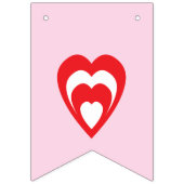 BRUID TO BE, roze en rood Vrijgezellenfeest decora Vlaggetjes (Eerste vlag)