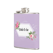 Bruid-to-be waterverf bloem bruidsdouche heupfles (Links)