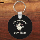Bruid to be Wedding Drink Gekke bruidgans Get Sleutelhanger (Voorkant)