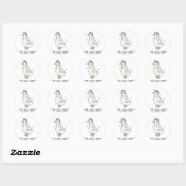 Bruid to be Wedding Gekke bruidgans Gettin' Loos Ronde Sticker (Vel)