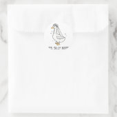 Bruid to be Wedding Gekke bruidgans Gettin' Loos Ronde Sticker (Tas)