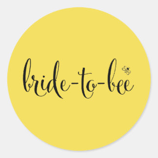 Bruid-to-bee Decal in Sunshine Ronde Sticker